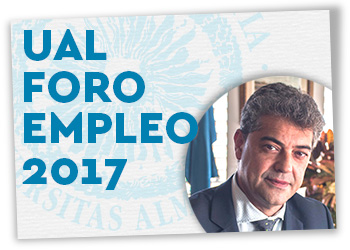 Foro Empleo UAL: Inauguración del Foro Empleo. Rector UAL Carmelo Rodríguez